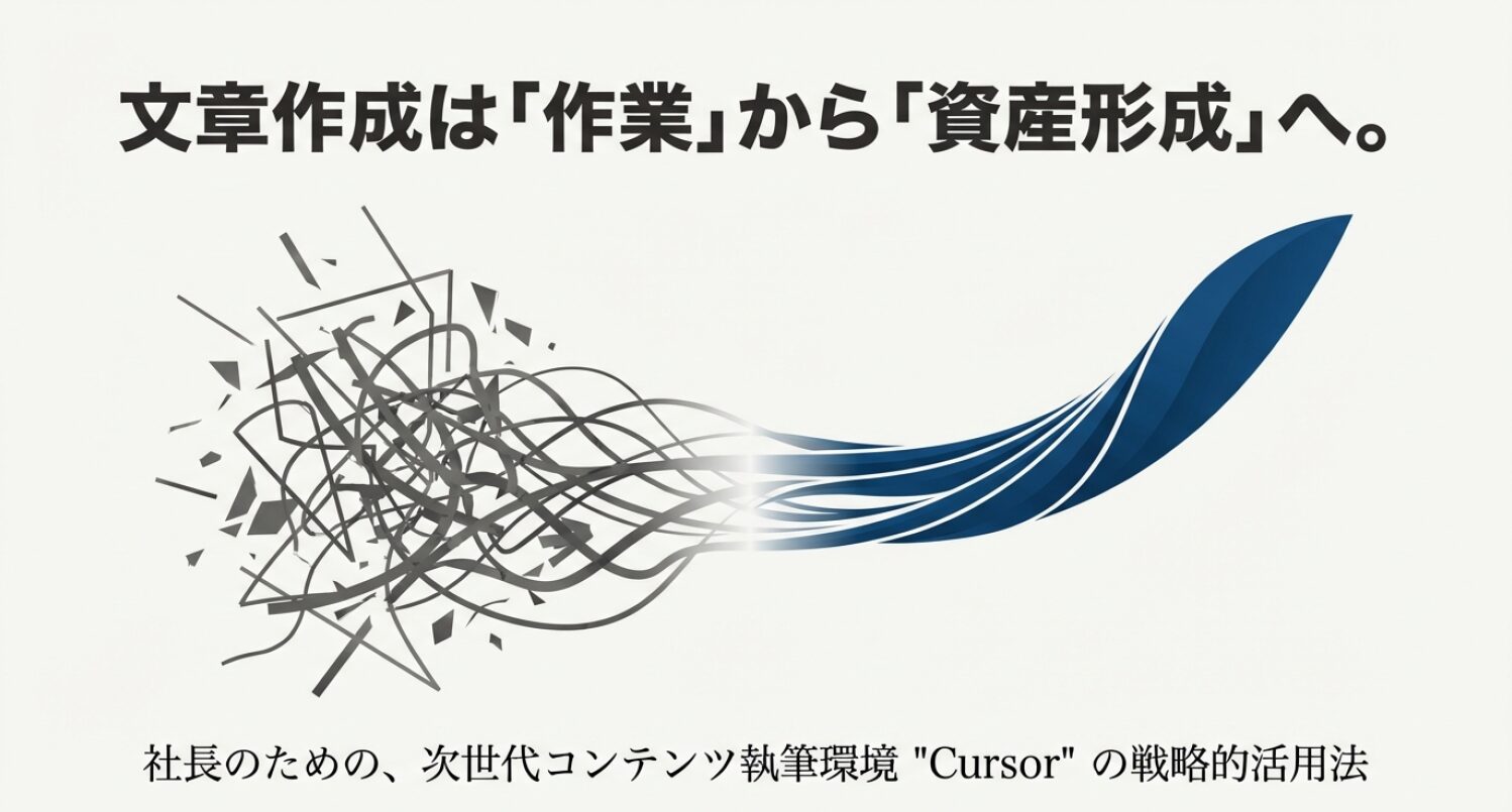 Cursorを使って文章を生成しよう。Cursorは執筆生産性を10倍にする最強