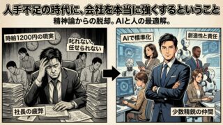 人手不足の時代に、会社を本当に強くするということ